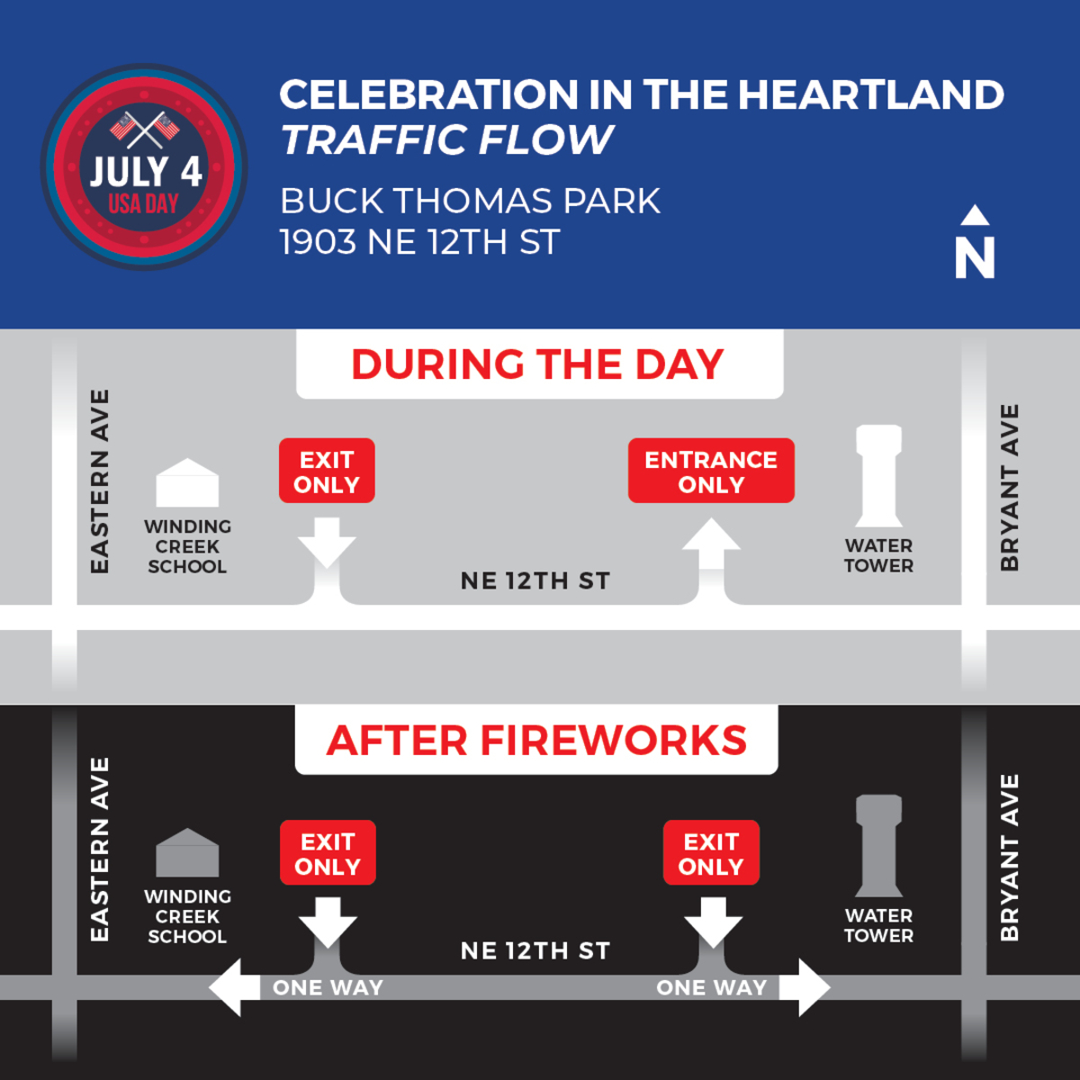 Celebration In the Heartland Directional Map 