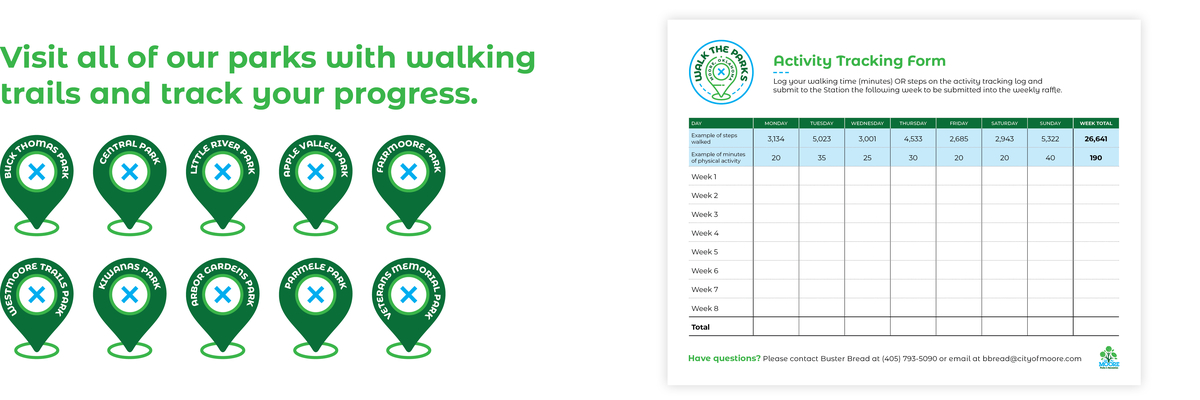 Walk the Parks - Track Your Progress