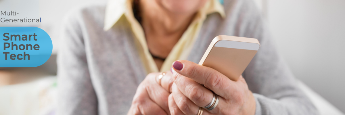 pic of senior woman with cell phone