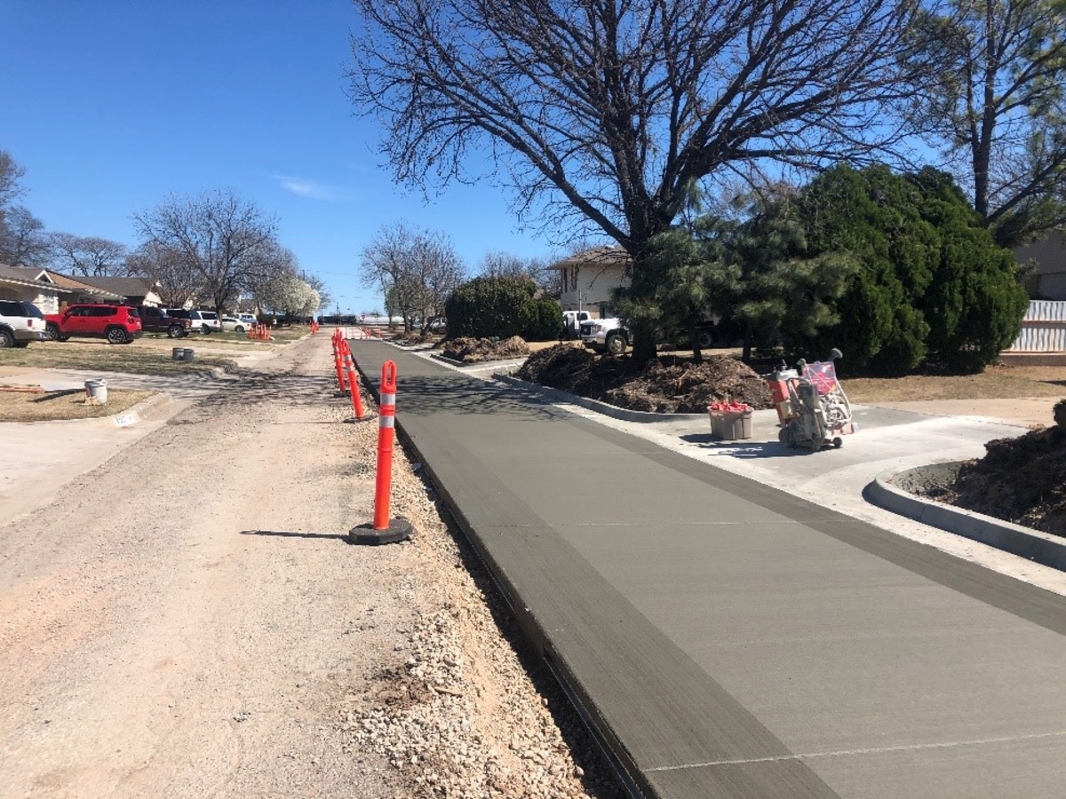 Newly replaced street