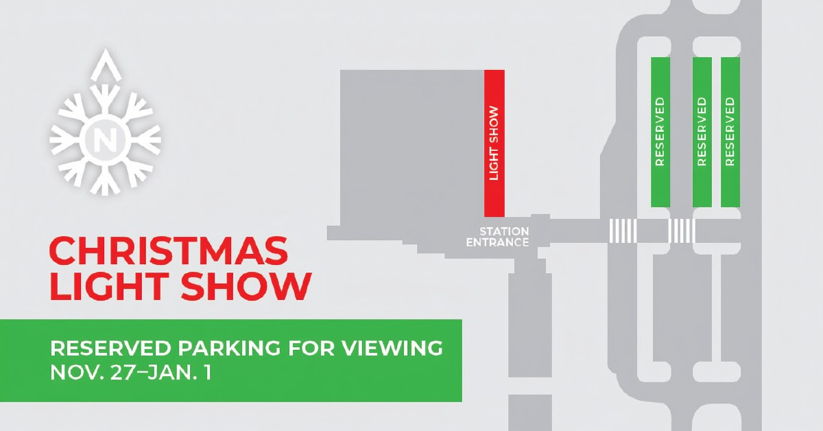 Christmas Light Parking Map 