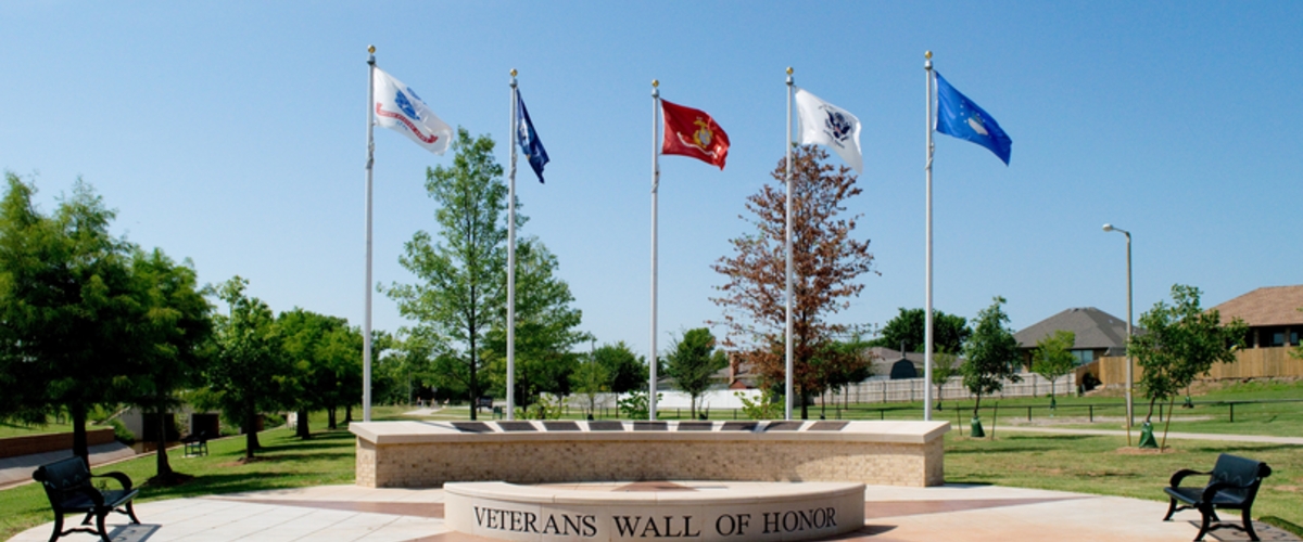 Veterans Memorial Park Flags