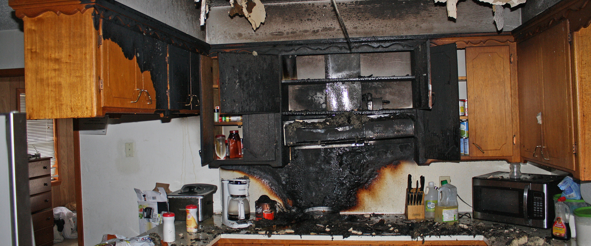 Kitchen fire.