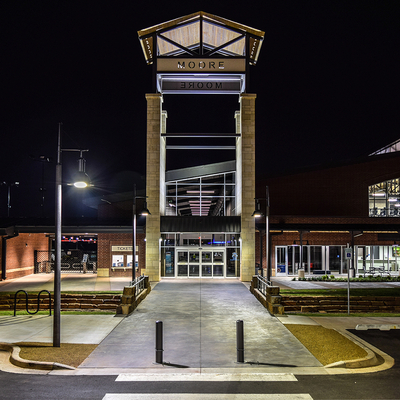 The Station Exterior Night
