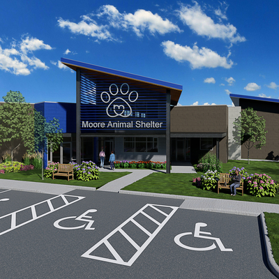 Moore Animal Shelter Rendering - Exterior 3