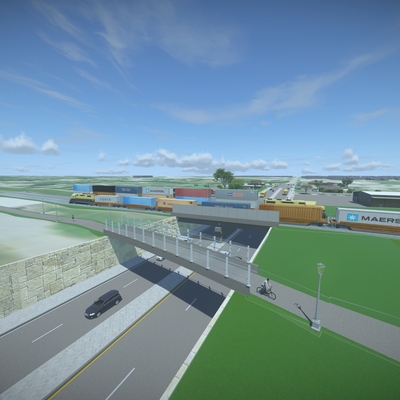 USA ストリート看板　ROAD WORK 100th Avenue Northeast Corridor Improvements – City of Kirkland