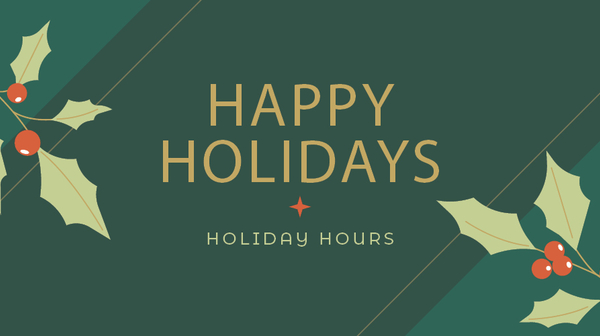 Holiday Hours and Trash Service 